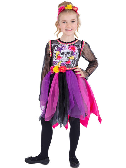 Day of the Dead Pom-Pom Kid's Costume