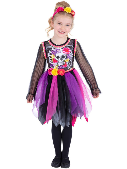 Day of the Dead Pom-Pom Kid's Costume