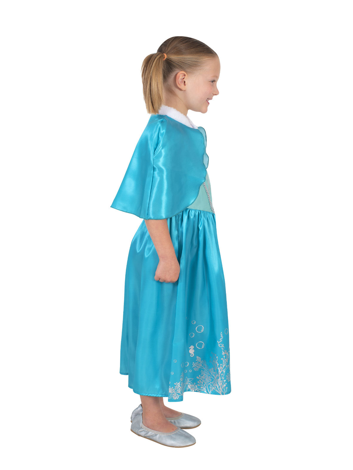 Ariel Little Mermaid Deluxe Winter Cloak Kid's Costume