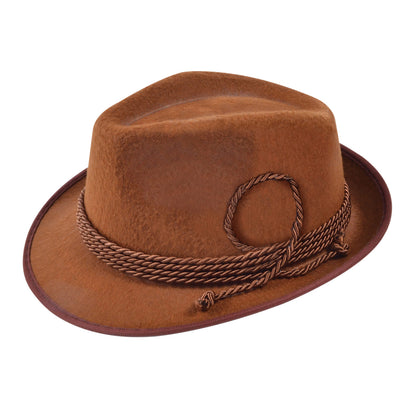 OKTOBERFEST FELT HAT - BROWN, view 2