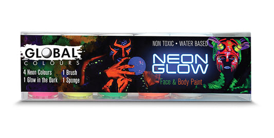 Global Neon Glow Face & Body Paint Set