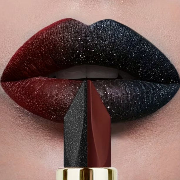 Black & Red Lipstick - 2-in-1