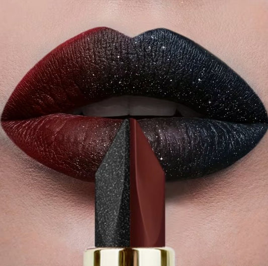 Black & Red Lipstick - 2-in-1