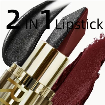 Black & Red Lipstick - 2-in-1