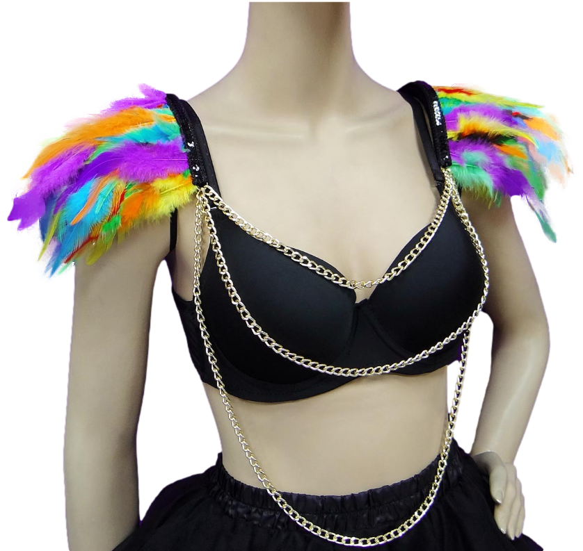 Paradiso Rainbow Feather Harness