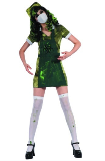 Toxic Zombie Nurse Womens Costume