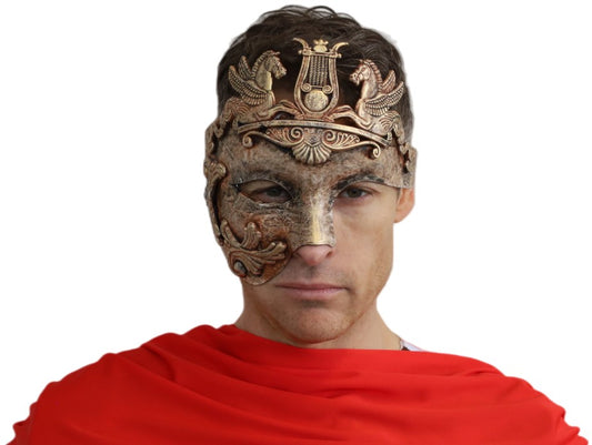 Copper Gold Roman Phantom Masquerade Eye Mask