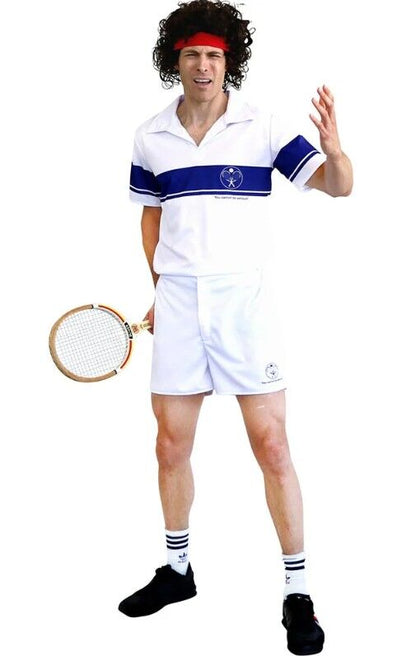 Retro 80s Tennis Player Adult Costume