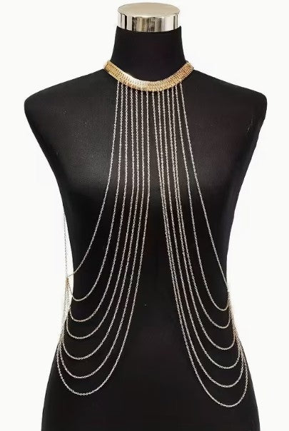 Disco or Festival Gold Body Chain