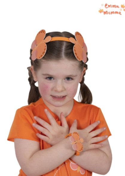 Emma Memma Kid's Butterfly Headband & Wristlet