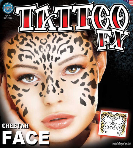 Cheetah Full Face Tinsley Tattoo
