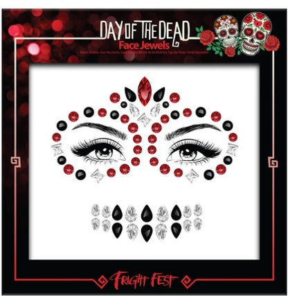 Fright Fest Day of the Dead Face Jewels