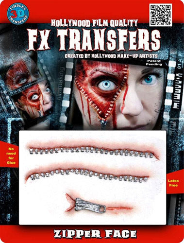 3D FX Tinsley Transfers - Zipper Face