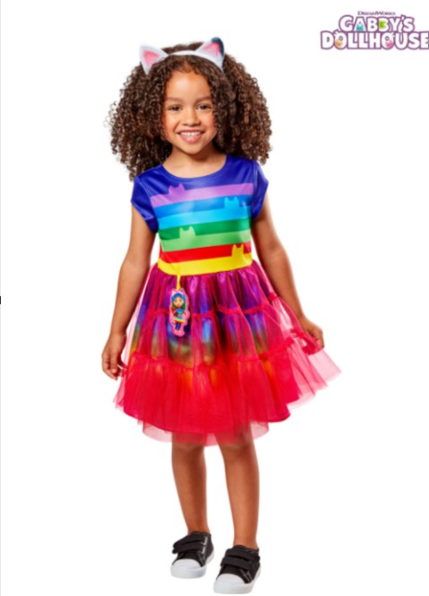 Gabby's Dollhouse Rainbow Deluxe Kid's Costume