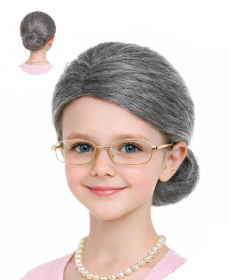 Little Old Lady Kid's Wig