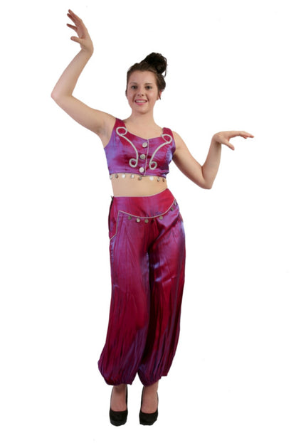 Midriff Genie - Pink Hire Costume*