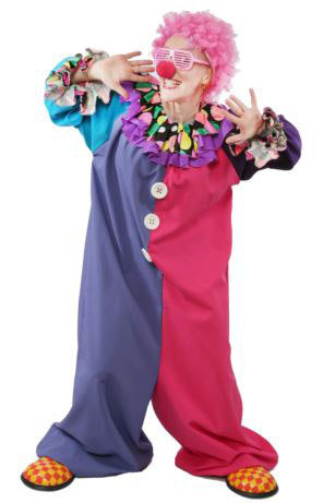 Clown Jumpsuit 2 Hire Costume*