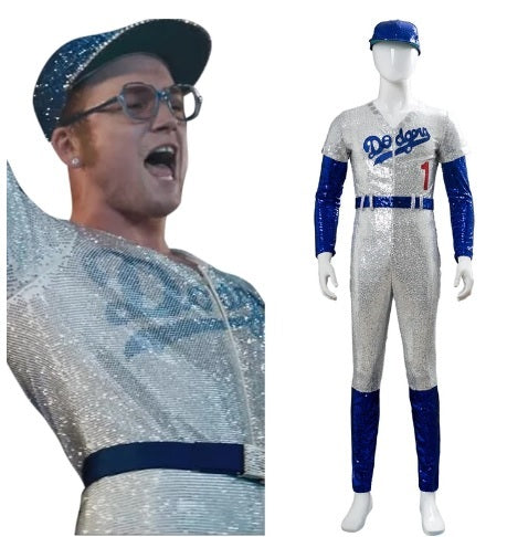 Elton John, Dodgers Baseball Hire Costume*
