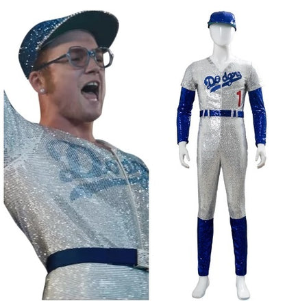 Elton John, Dodgers Baseball Hire Costume*