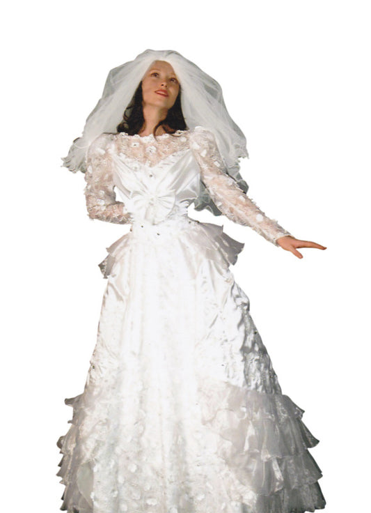 1980s Wedding Cake Dress 1 Hire Costume*