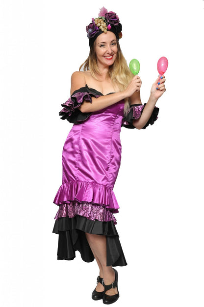 Brazilian Carmen Miranda - Carnivale - Pink Hire Costume*