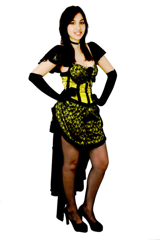 Saloon Girl - Lime Hire Costume*