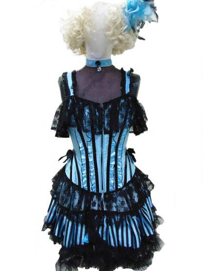 Saloon Girl - Sky Blue Hire Costume*