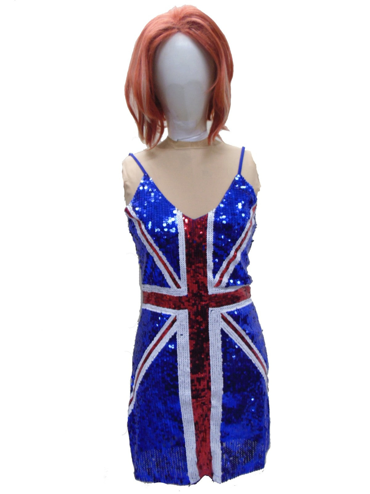 Spice Girls - Ginger Spice Sequin Shift Dress Hire Costume*