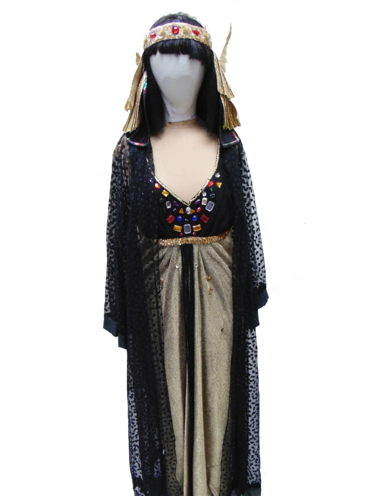 Cleopatra - Black & Gold Hire Costume*
