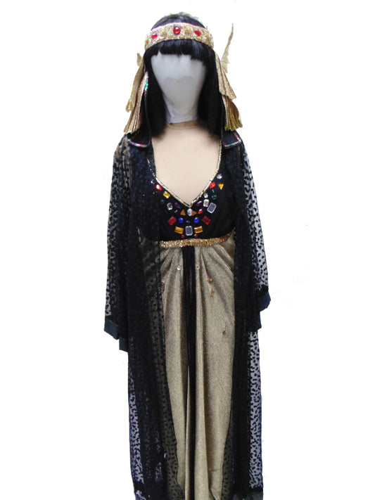 Cleopatra - Black & Gold Hire Costume*