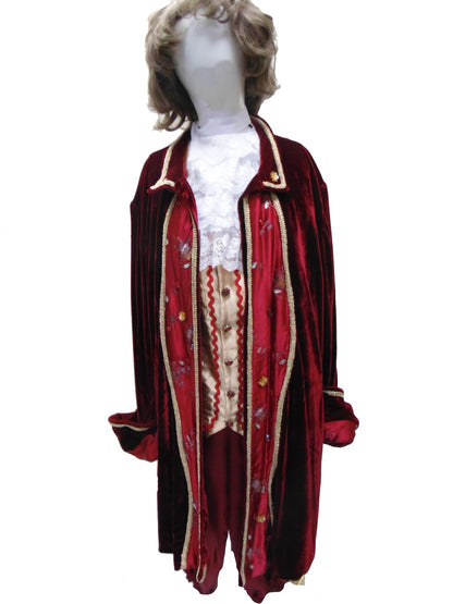 Renaissance Gentleman - Deep Red & Gold Hire Costume*