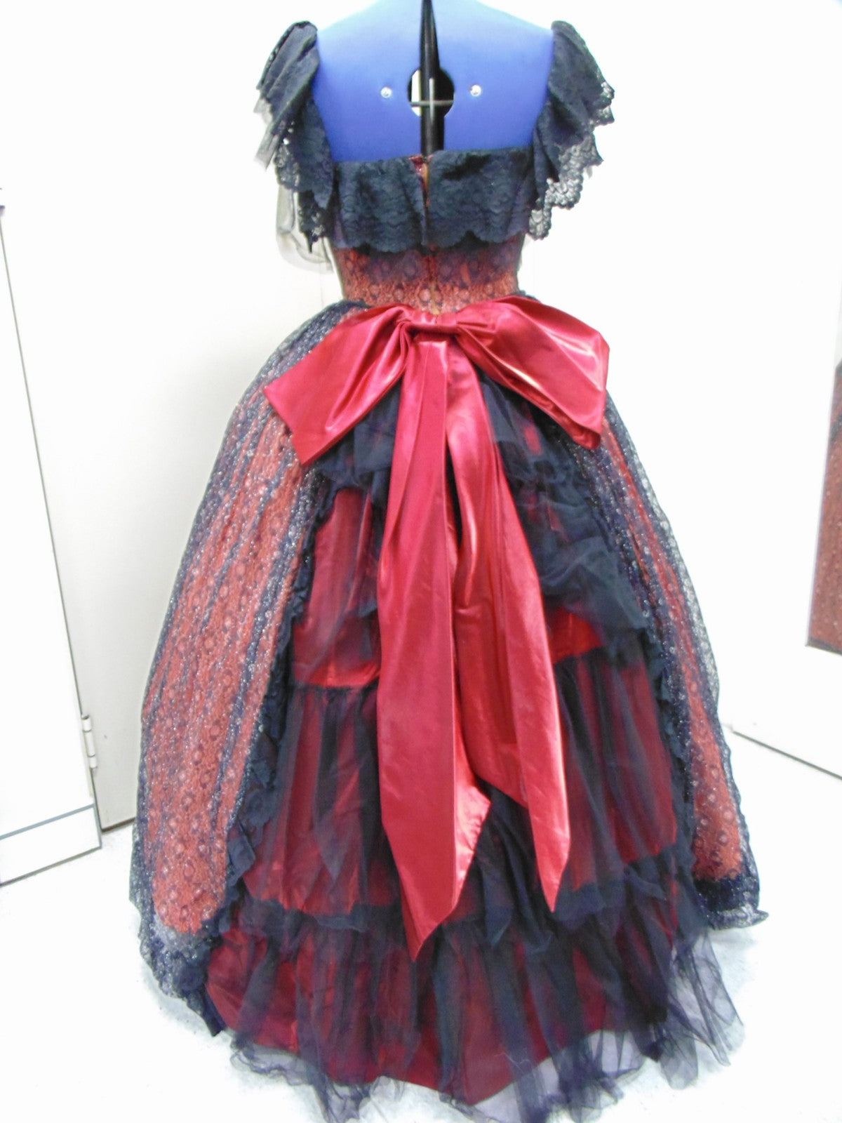 Victorian Costume - Orange, Black & Silver Hire Costume*