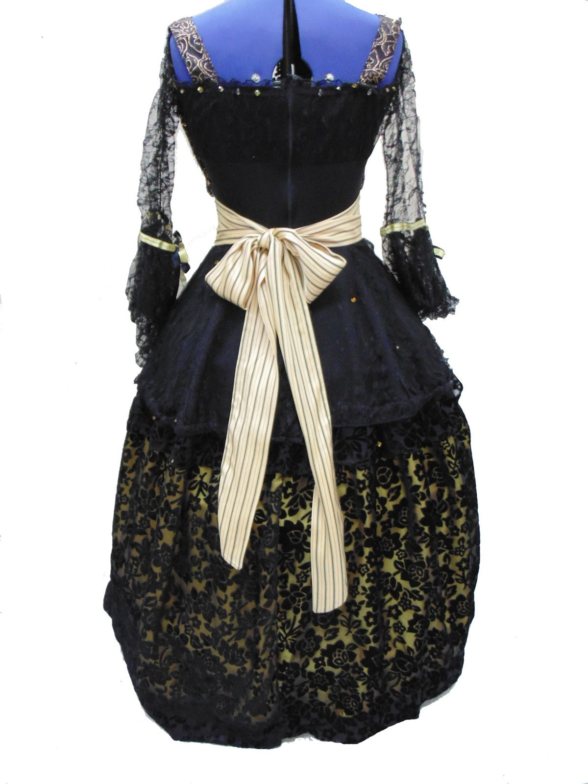 Marie Antoinette - Black & Gold Hire Costume*
