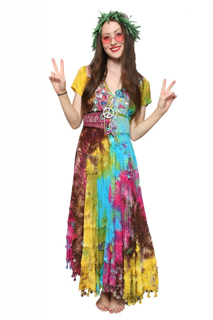 1960s Hippie Tie-Dye Butterfly Girl Hire Costume*