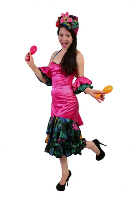 Brazilian Carmen Miranda - Carnivale - Hot Pink Hire Costume*