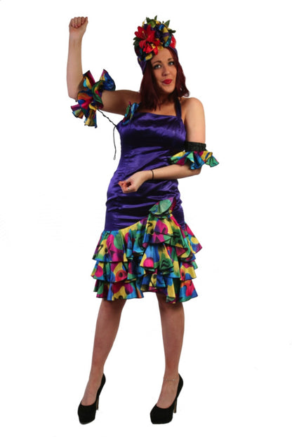 Brazilian Carmen Miranda - Carnivale - Dark Blue Hire Costume*