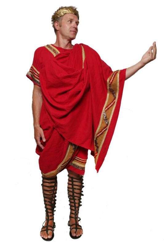 Deluxe Toga - Red Hire Costume*