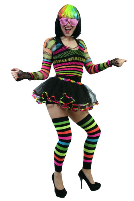 1990s Rainbow Raver Girl Hire Costume*