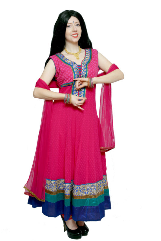 Indian Salwar Kameez - Hot Pink Hire Costume*