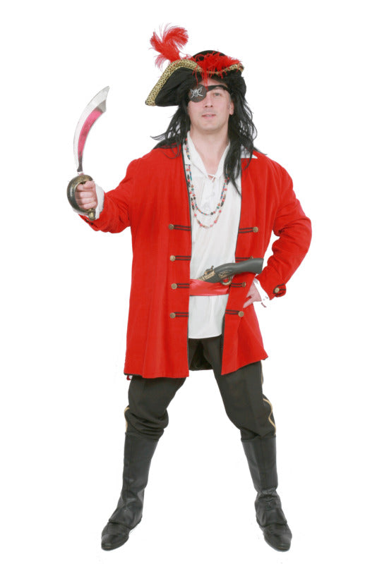 Red Coat Pirate Hire Costume*