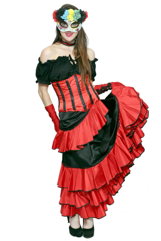 Mexican Day of the Dead Senorita Hire Costume