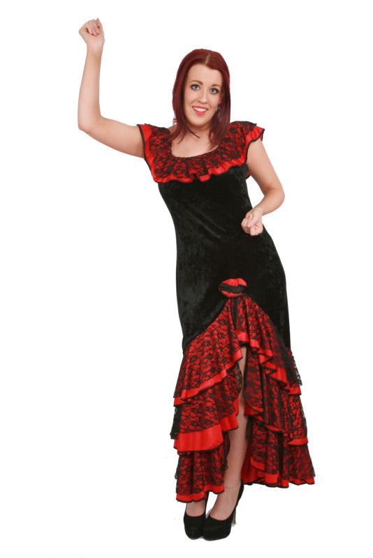 Flamenco - Velvet Dress Hire Costume*
