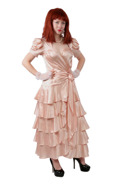 Evening Gown - Apricot Delight Hire Costume*