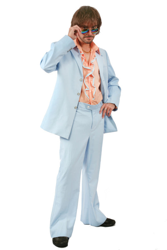 Power Blue Prom Suit - Hire Costume