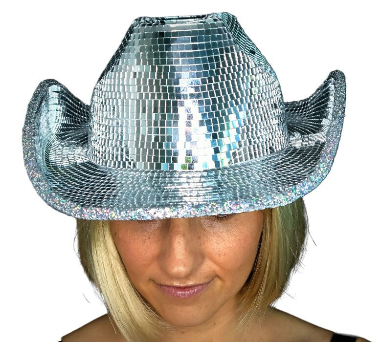Deluxe Mirror Ball Cowboy Hat