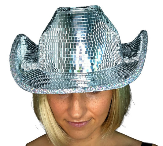 Deluxe Mirror Ball Cowboy Hat