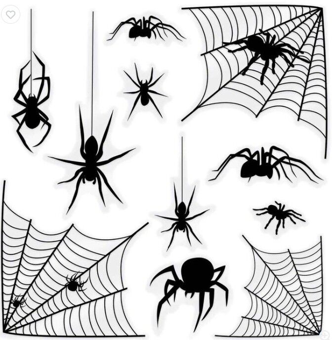 SALE:  Spooky Spider Window & Wall Art