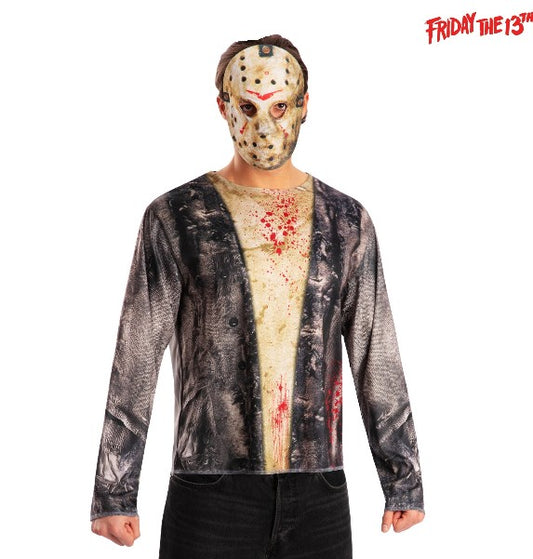 Jason Friday 13th Adult Costume Top & Mask