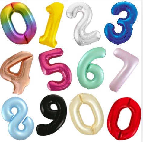 Jumbo Number Balloons - 86cm