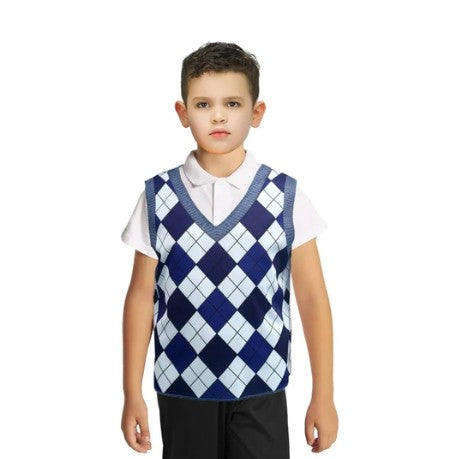 Kid's Blue Grandpa Vest